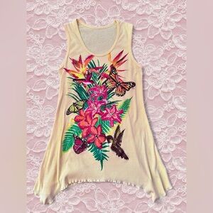 Floral Print Sleeveless Top